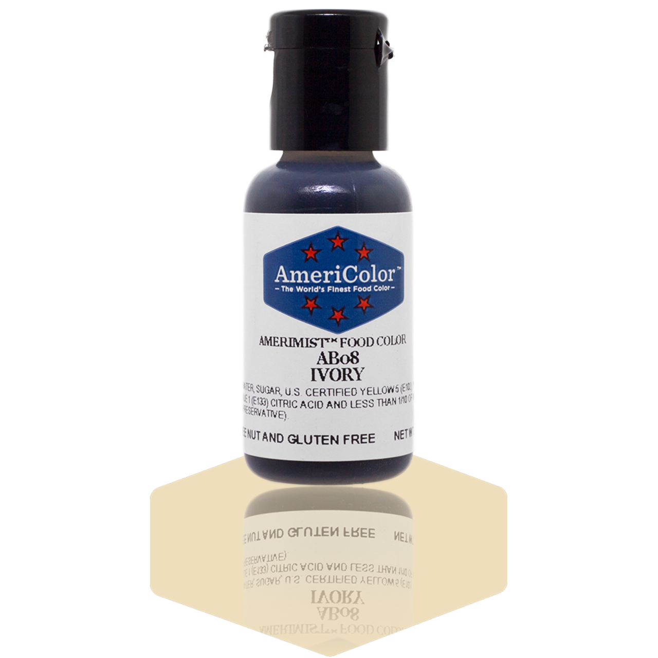 AmeriColor, Ivory, .65 Ounce, AmeriMist Airbrush Food Coloring